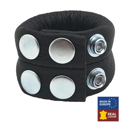 Red Leather podesivi kožni ballstretcher 140g crni sa Custom Fit sistemom