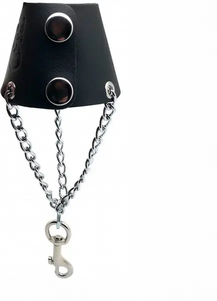 Red Leather Parachute Black podesivi model sa metalnim lancima