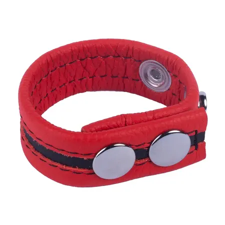 Red Leather Tippy podesiva kožna traka crvena - biljno štavljena, širina 2.3 cm