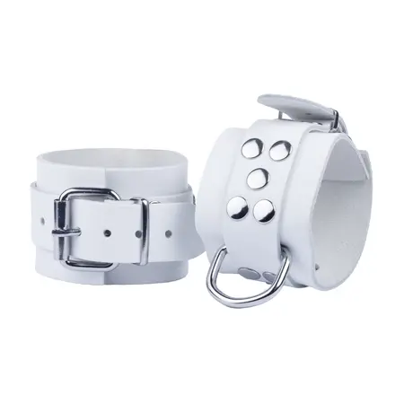 Ultra Leather beli fiksatori od podesive goveđe kože širine 6 cm