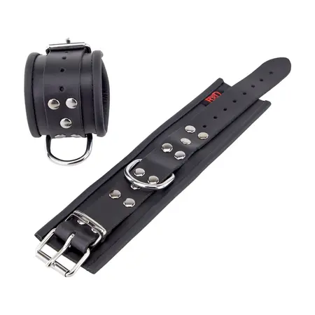Red Leather podesivi kožni fiksatori za ruke crni 25 cm