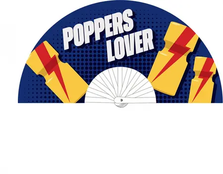 Poppers Lover 64 cm plavo žuti izdržljivi poliester