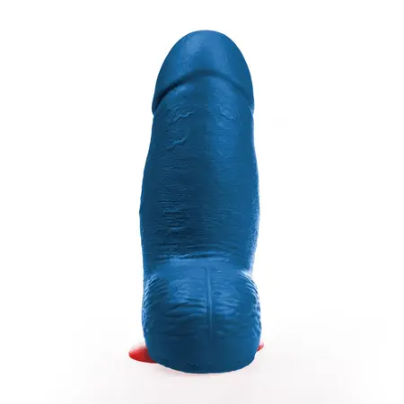 Dagr XL Blue Model, izuzetno masivna intimna igračka dužine 27.5 cm sa vakuum postoljem