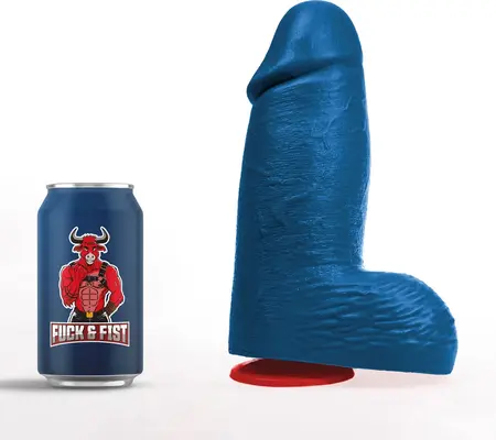 Dagr L brenda Fuck Fist, plavi anatomski model od 23 cm sa vakuum postoljem