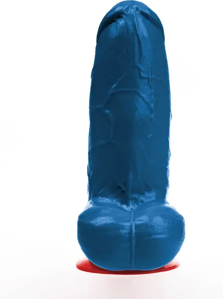 Fuck & Fist Freyr XL plavi dildo sa vakuum postoljem 21 cm PVC