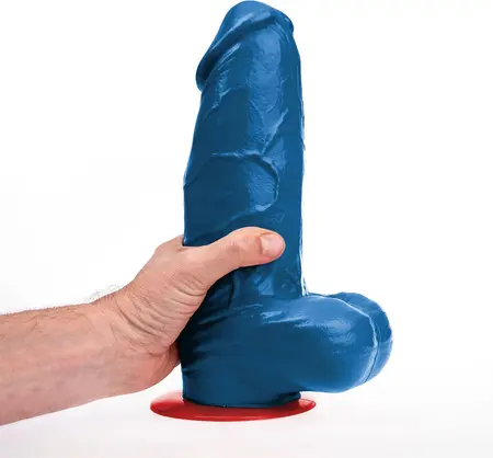 Fuck & Fist Freyr XL plavi dildo sa vakuum postoljem 21 cm PVC