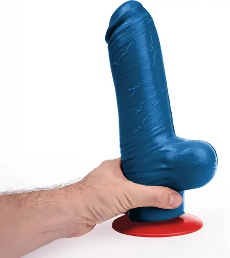 Fuck and Fist Tyr XL plavi anatomski model sa vakuum postoljem 28 cm