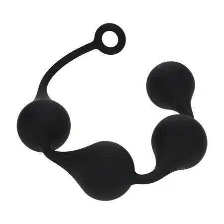 Levelz Silicone Waterdrop XXL 60mm Black fleksibilne analne kuglice za trening