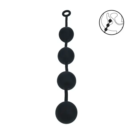 Levelz Silicone XXL sistem okruglih kuglica 60mm crni za napredni nivo