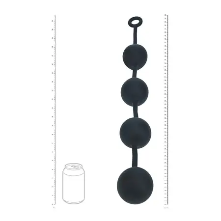 Levelz Silicone XXL sistem okruglih kuglica 60mm crni za napredni nivo