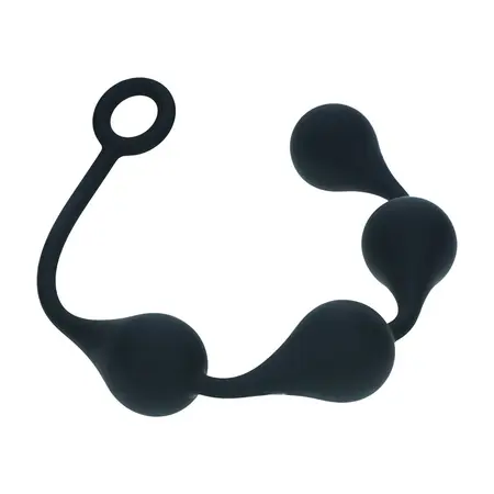 Levelz Waterdrop silikonske intimne kuglice L 40mm crne