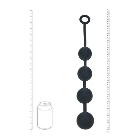 Levelz silikonske intimne kuglice za trening XL 50mm crne ergonomski dizajn