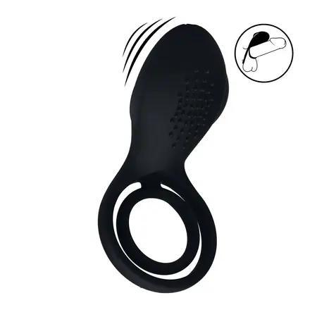LEVELZ Ring Black silikonski vibrirajući prsten za intenzivnije intimne trenutke
