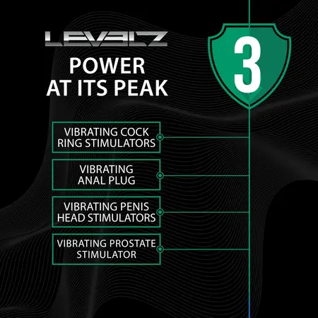 LEVELZ Ring Black silikonski vibrirajući prsten za intenzivnije intimne trenutke