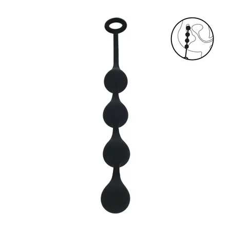 LEVELZ Waterdrop silikonske progresivne kuglice M 30mm crne