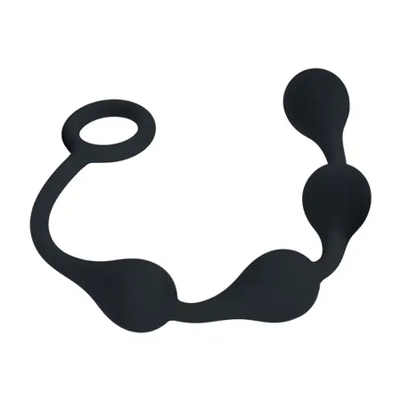 LEVELZ Waterdrop silikonske intimne kuglice S 20mm crne fleksibilnog dizajna
