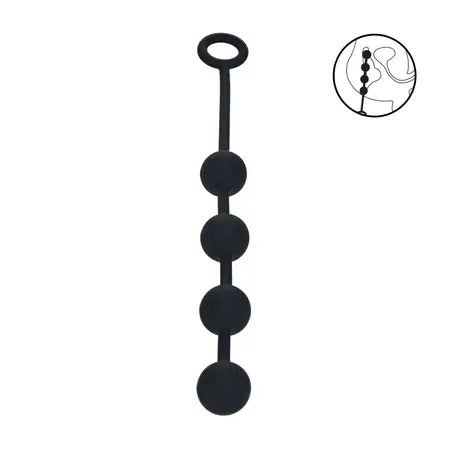 LEVELZ silikonske intimne kuglice M 30mm crne, ergonomski dizajn