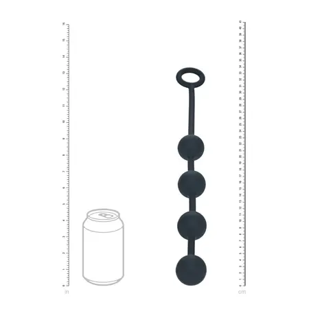 LEVELZ silikonske intimne kuglice M 30mm crne, ergonomski dizajn