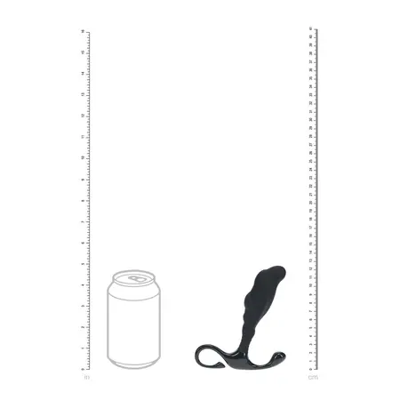 LEVELZ silikonski masažer prostate L crni sa teksturisanim ergonomskim dizajnom