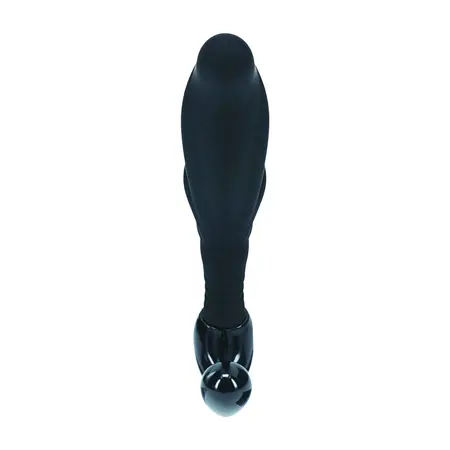 LEVELZ Rippled with Hard Loop intimni masažer S crni, ergonomski dizajn sa čvrstom omčom