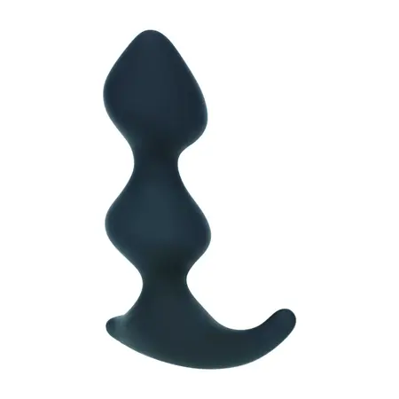 LEVELZ Full Double Ripple silikonski model za prostatu crni, ergonomski dizajn
