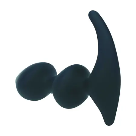 LEVELZ Full Double Ripple silikonski model za prostatu crni, ergonomski dizajn