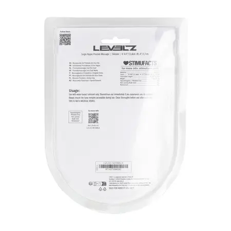 LEVELZ Single Ripple silikonski stimulator prostate u crnoj boji sa ergonomskim dizajnom