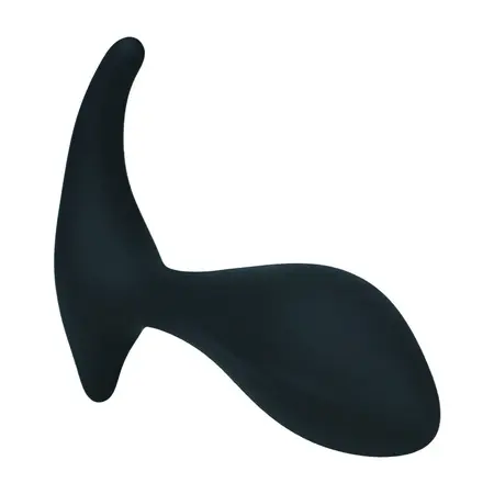 LEVELZ Single Ripple silikonski stimulator prostate u crnoj boji sa ergonomskim dizajnom