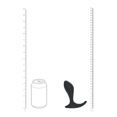 LEVELZ Single Ripple silikonski stimulator prostate u crnoj boji sa ergonomskim dizajnom