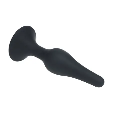 LEVELZ Slim silikonski analni čep XL crni, precizno oblikovan konusni model