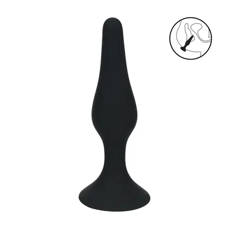 LEVELZ Slim Silicone Plug M Black: precizno sužen dizajn za maksimalno uživanje