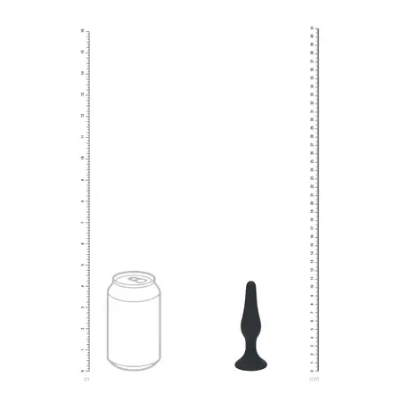 LEVELZ Slim Silicone Plug S Black - Compact Flexible Model