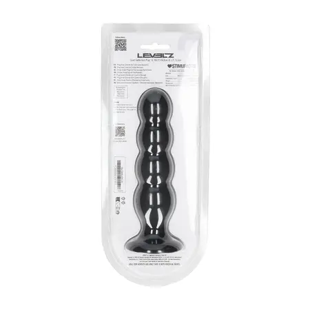 LEVELZ Quad Rattle silikonski čep XL crni sa četiri segmenta