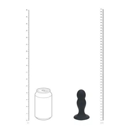 LEVELZ Double Rattle Liquid Silicone Plug M Black, Motion Response System