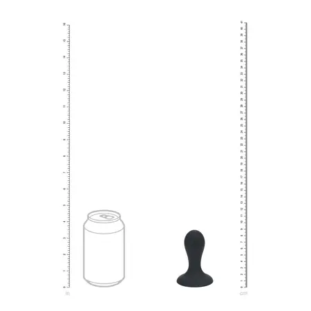 LEVELZ Liquid Silicone Motion Plug S Black sa pokretnim kuglicama