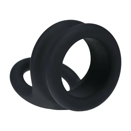 LEVELZ Wide Double O Silicone Support Ring L Crni - Dvostruki Sistem