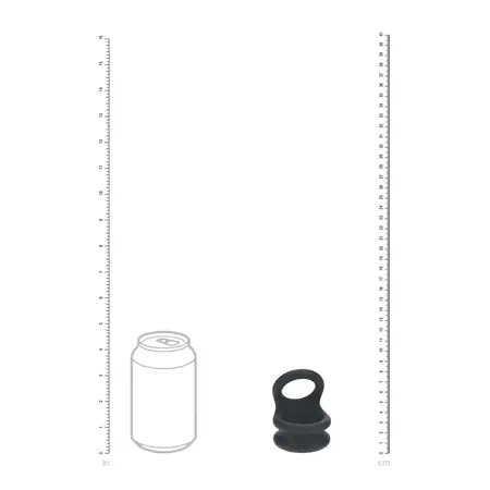 LEVELZ Wide Double O Silicone Support Ring L Crni - Dvostruki Sistem