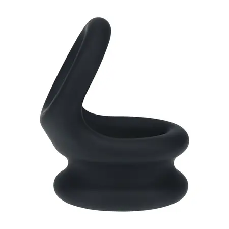 LEVELZ Wide Double O Silicone Dual-Loop Ring M Black - Enhanced Support