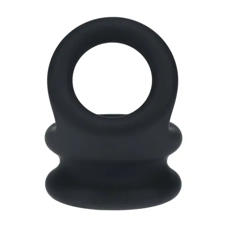 LEVELZ Wide Double O Silicone Dual-Loop Ring M Black - Enhanced Support