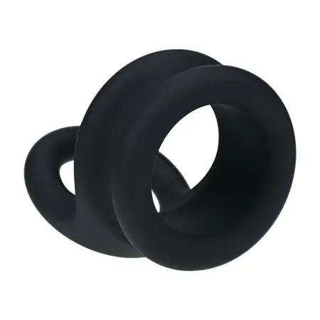 LEVELZ Wide Double O Silicone Dual-Loop Ring M Black - Enhanced Support