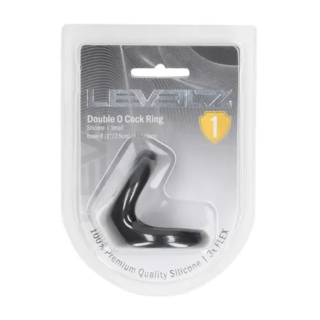 LEVELZ Double O Silicone Dual Ring S Black - Ergonomic Silicone System
