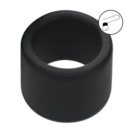 LEVELZ tečni silikonski prsten za mošnice L 34mm crni, anatomski silikonski prsten
