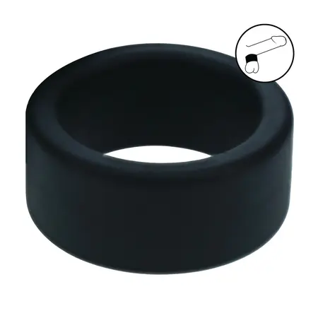 LEVELZ silikonski prsten za mošnice S 34mm crni, anatomski oblikovan prsten