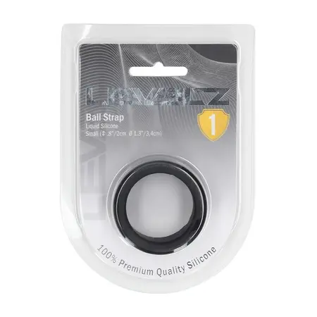 LEVELZ silikonski prsten za mošnice S 34mm crni, anatomski oblikovan prsten