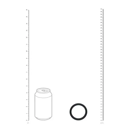 LEVELZ Wide O silikonski prsten za podršku XL 50mm crni Comfort Fit