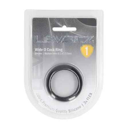 LEVELZ Wide O silikonski prsten M 35mm u crnoj boji, premium dodatak za vrhunske performanse