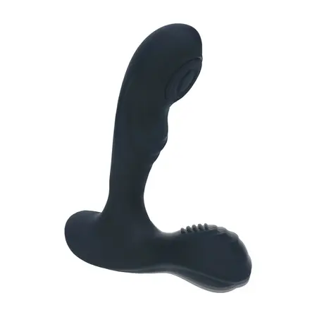 LEVELZ Stealth Black silikonski intimni masažer prostate sa stimulatorom testisa