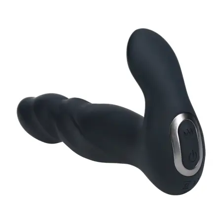 LEVELZ Prostate Pro Black silikonski masažer sa funkcijom potiskivanja i vibracije