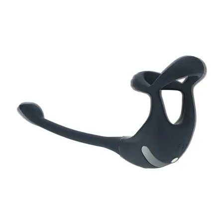 LEVELZ O-Remote silikonski trostruki prsten i stimulator prostate crni
