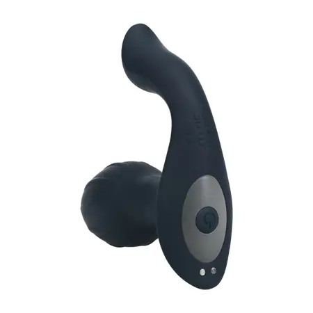 LEVELZ Plug ilicious 2 Black rotirajući silikonski plug sa stimulatorom sa kuglicama